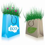 Eco Shopping bags. vector illustration