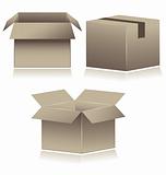 Paper Boxes. vector illustration