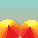 Umbrellas. Vector illustration