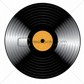 Retro vinyl Record. Vector illustration