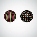 Abstract spheres. vector illustration