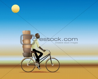 african cyclist
