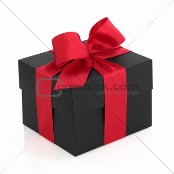 Gift Box with Red Bow