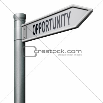 opportunity road sign