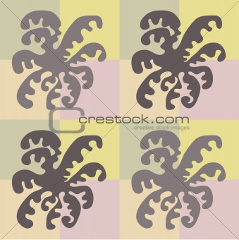 abstract orchid pattern