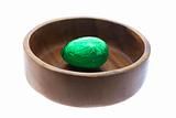 Easter Egg in Wooden Bowl