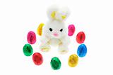 Easter Soft Toy Bunny with Easter Eggs