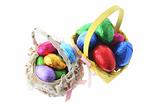 Easter Eggs in Baskets