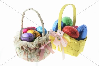 Baskets with Easter Eggs