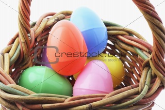 Easter Eggs in Basket