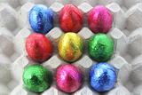 Easter Eggs on Egg Carton
