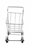 Miniature Shopping Trolley Isolated with White Background