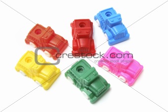 Collection of Plastic Toy Cars