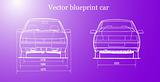 Vector Abstract Car Isolated