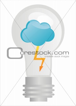 eco lamp with cloud