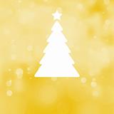 Christmas tree on festive background. EPS 8