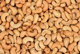 Background of salted and  toasted cashew