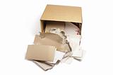 Waste Paper in Cardboard Box