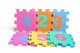 Number Puzzle Pieces