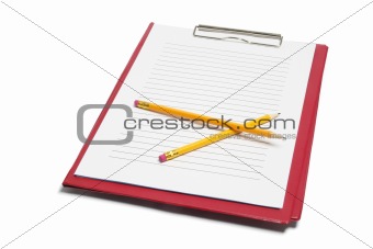 Clipboard and Pencils