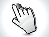 abstract  3d hand icon