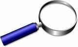 Magnifying glass icon. Transparent  inside. Eps 10 vector