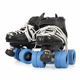 Roller derby skates isolated