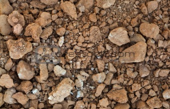Background - crude clay in form of lumps
