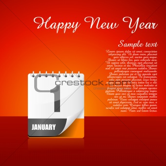 abstract new year card