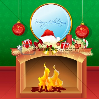 cheerful merry christmas card