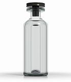 Slim medical bottle with  liquid