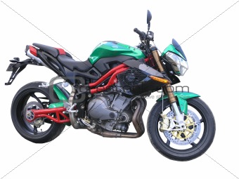 Green Benelli Motorbike
