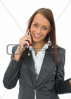 Business woman colling