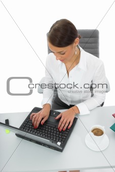 business woman and laptop