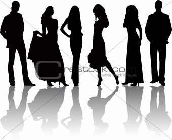 Fashion girls and boys vector