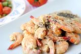 Shrimps dish with sauce