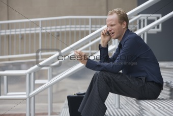man with cell phone