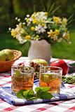 Herbal tea - outdoor dining