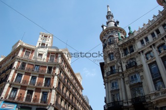 Madrid landscape - summer in the city