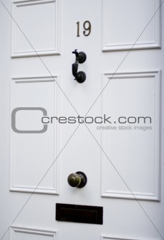 Classical white door