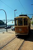 old tram in porto, portugal