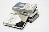 bunch of hard disks