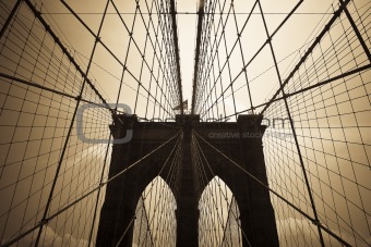 Lines on the Brooklyn Bridge
