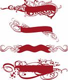 ornamental red banners