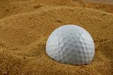 Golf Ball in the Samd