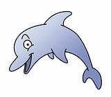 Cute Cartoon Dolphin