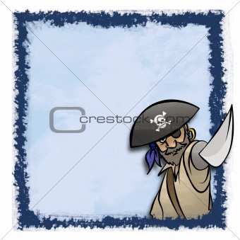 Blue Pirate Frame