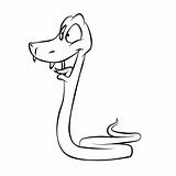 Happy Cartoon Snake