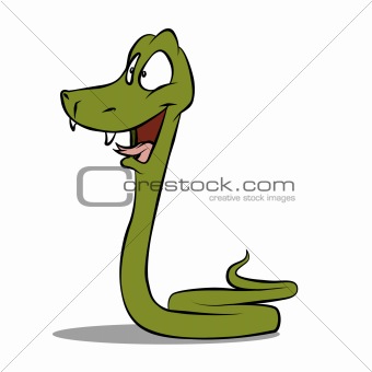 Happy Cartoon Snake