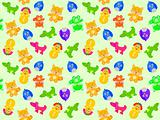 toy animal seamless pattern